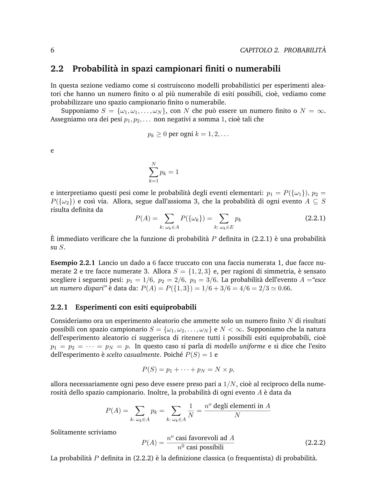 Probabilità e Statistica
