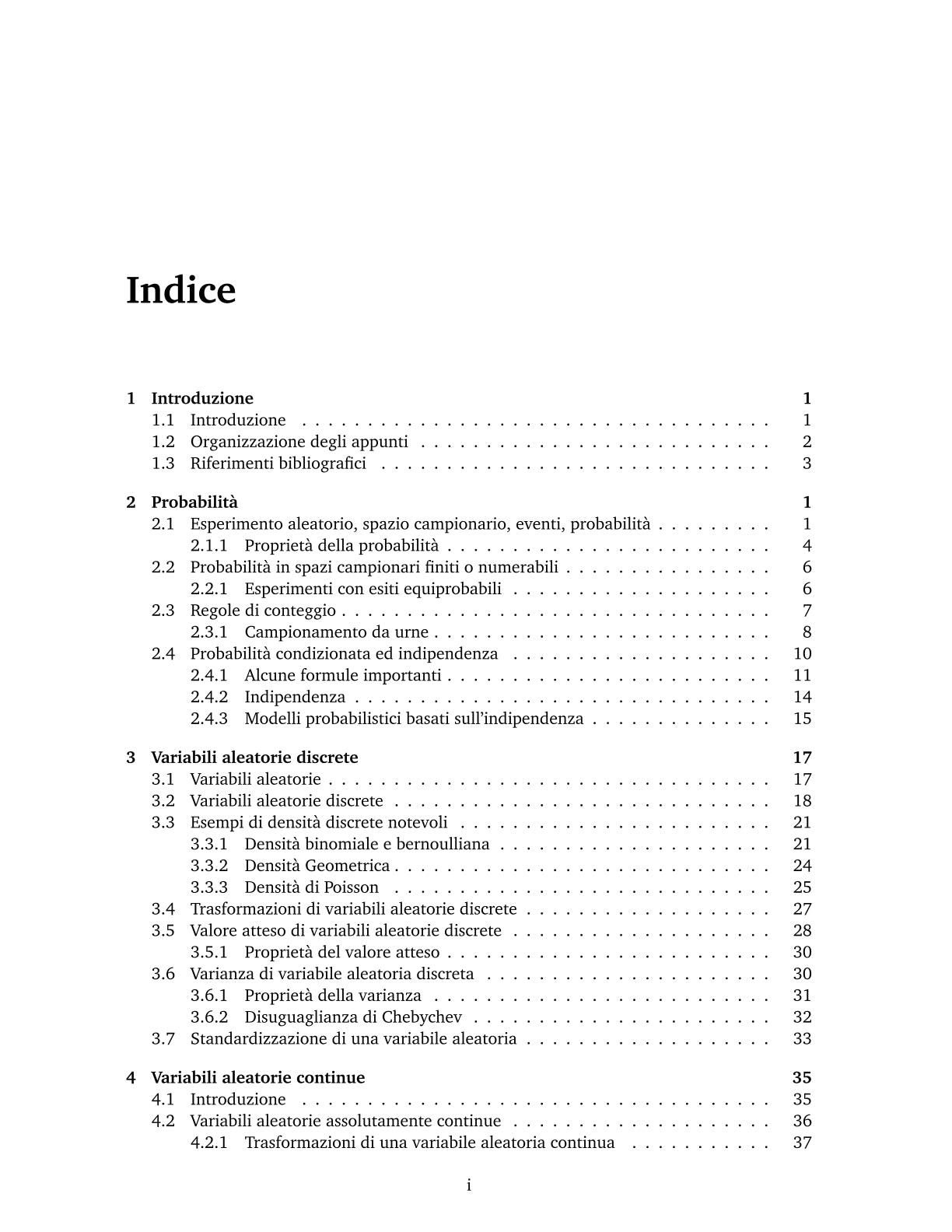 Probabilità e Statistica