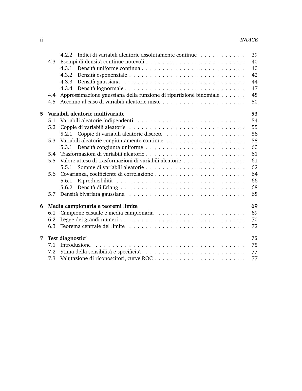 Probabilità e Statistica