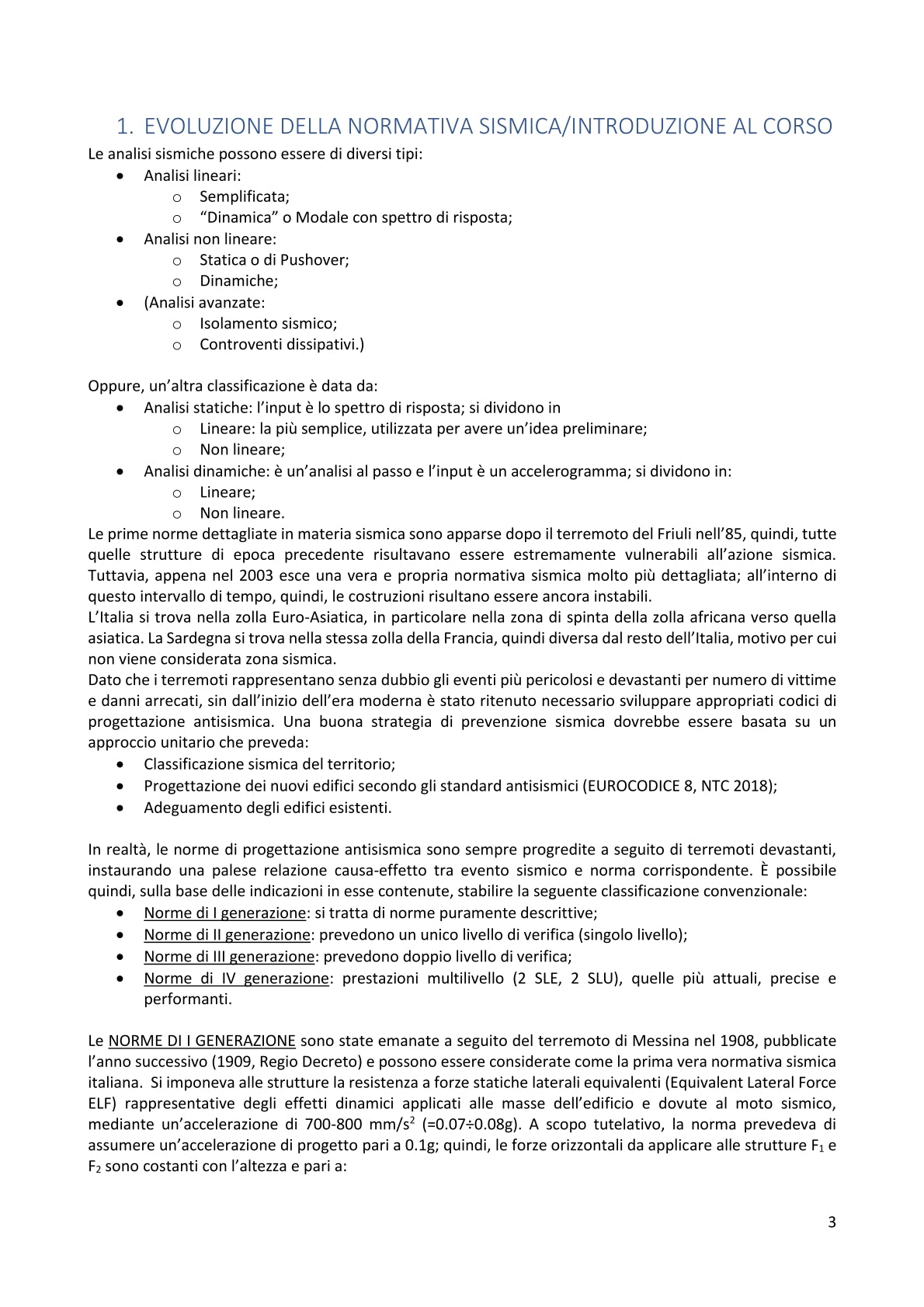 Costruzioni in zona Sismica